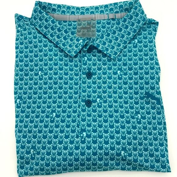 Men’s Puma MATTR Roar Golf Polo Shirt, "Blue Glow"-Size XL - Picture 4 of 10
